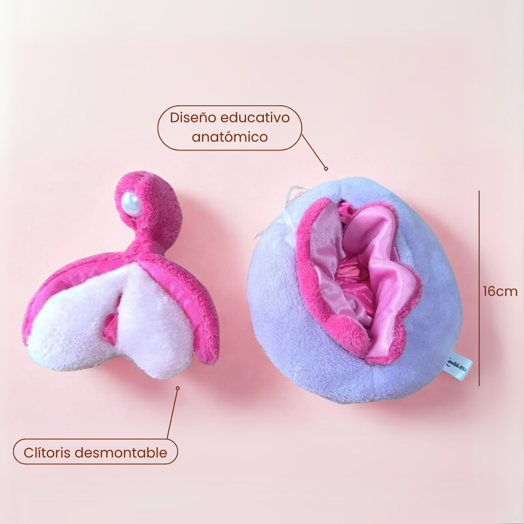 Peluche de Vulva - Clítoris Desmontable
